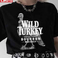 Retro Wild Turkey Bw Unisex T-Shirt