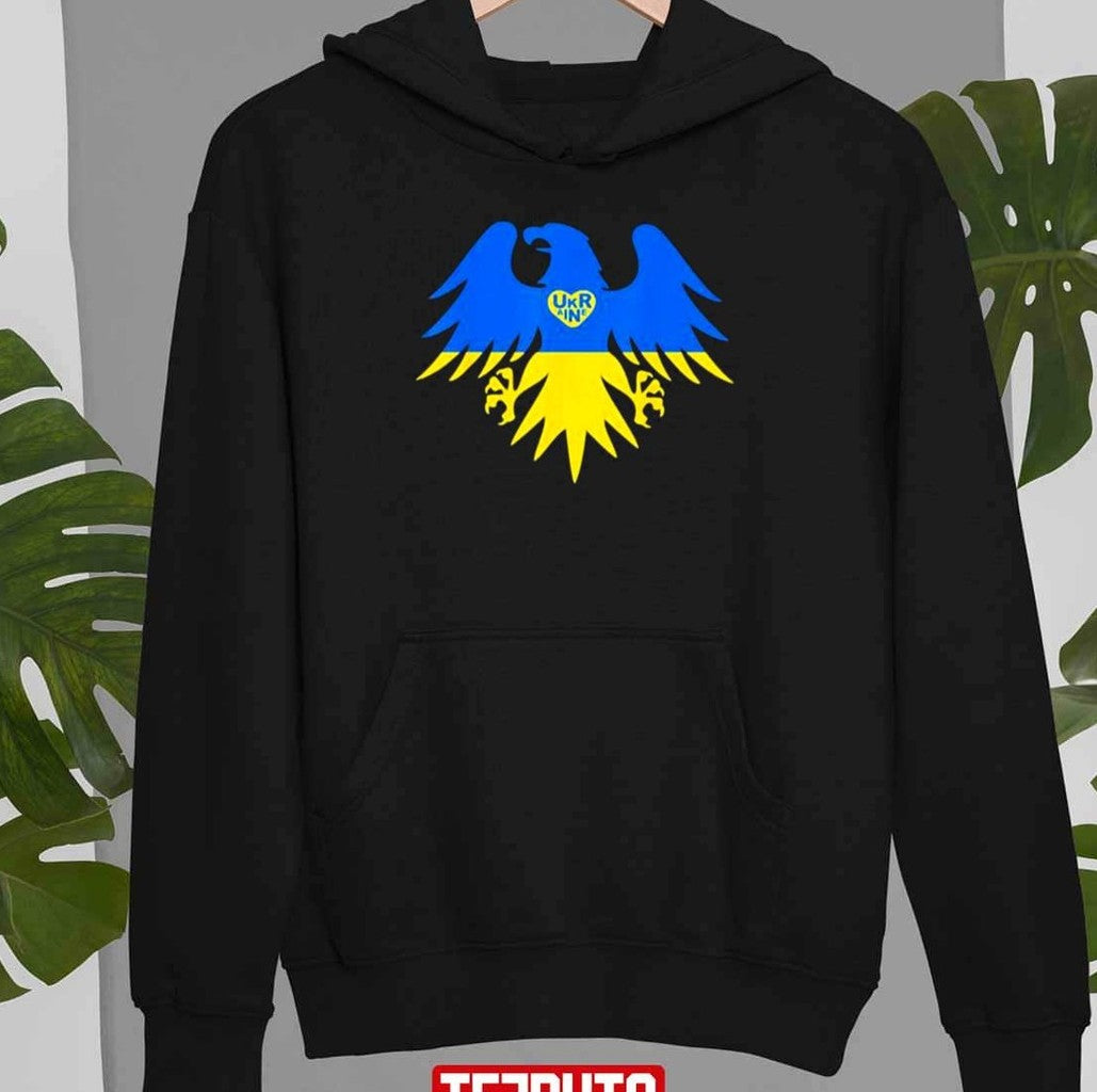 Best I Stand With Ukraine Support Ukraine Eagle Ukrainian Flag Unisex T-Shirt