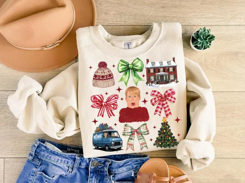 Christmas Comedy Movies Kid Alone Sweatshirt, The Boys of Winter Christmas Sweatshirt, 90â€™s Christmas Sweatshirt