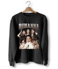 Rihanna Retro Vintage Hip Hop 90s Unisex Crewneck Sweatshirt