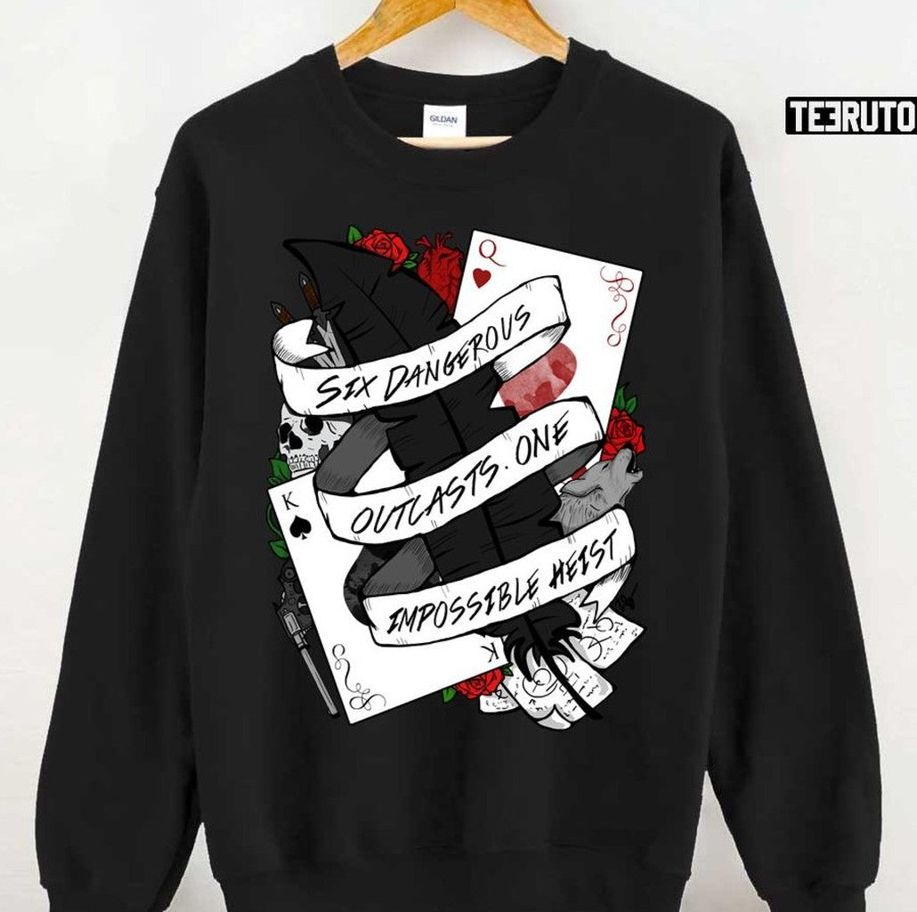Six Dangerous Outcasts. One Impossible Heist Six Of Crows Unisex T-Shirt