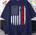 Papa An American Flag Fatherâ€™s Day Unisex T-Shirt