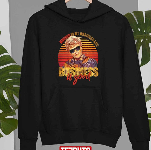Angela Lansbury Vintage Murder Is My Business Is Good Gifts Unisex T-shirt