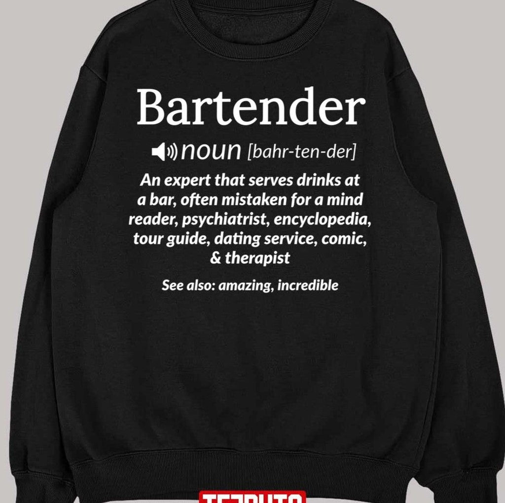 Bartender Definition Mixologist Unisex T-Shirt