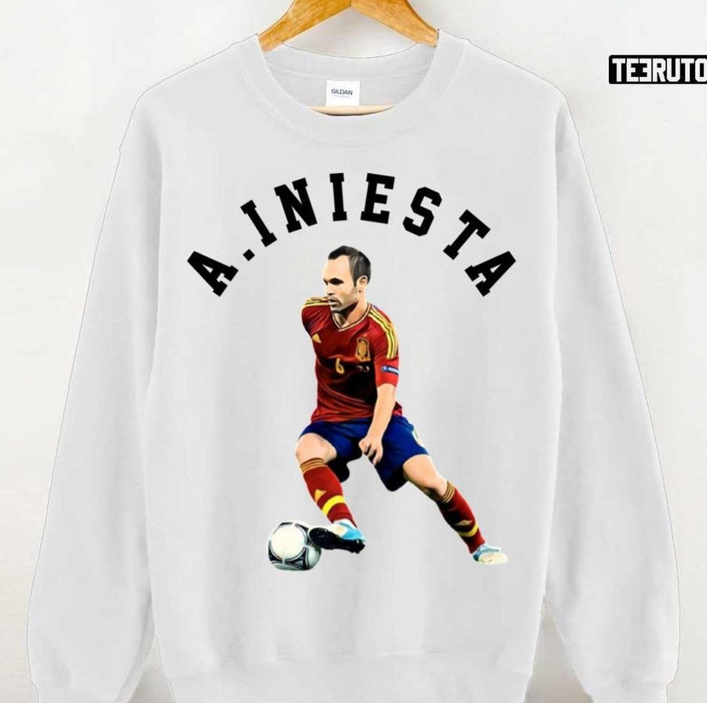 Ballon Or Dream Team Midfielder Andrés Iniesta Unisex Sweatshirt