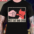 Best Cat Dad Ever Chibi Art Unisex T-Shirt