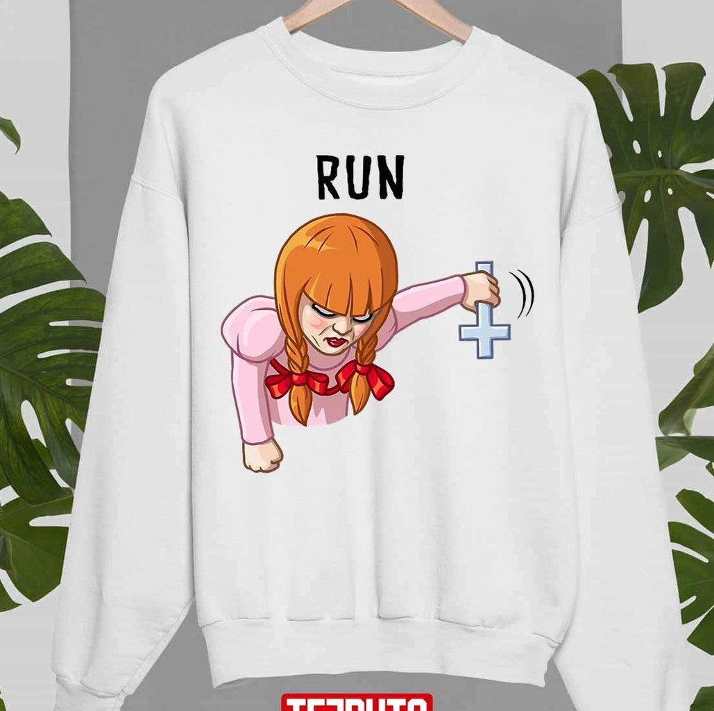 Run Child's Play Christian Cross Halloween Unisex Sweatshirt