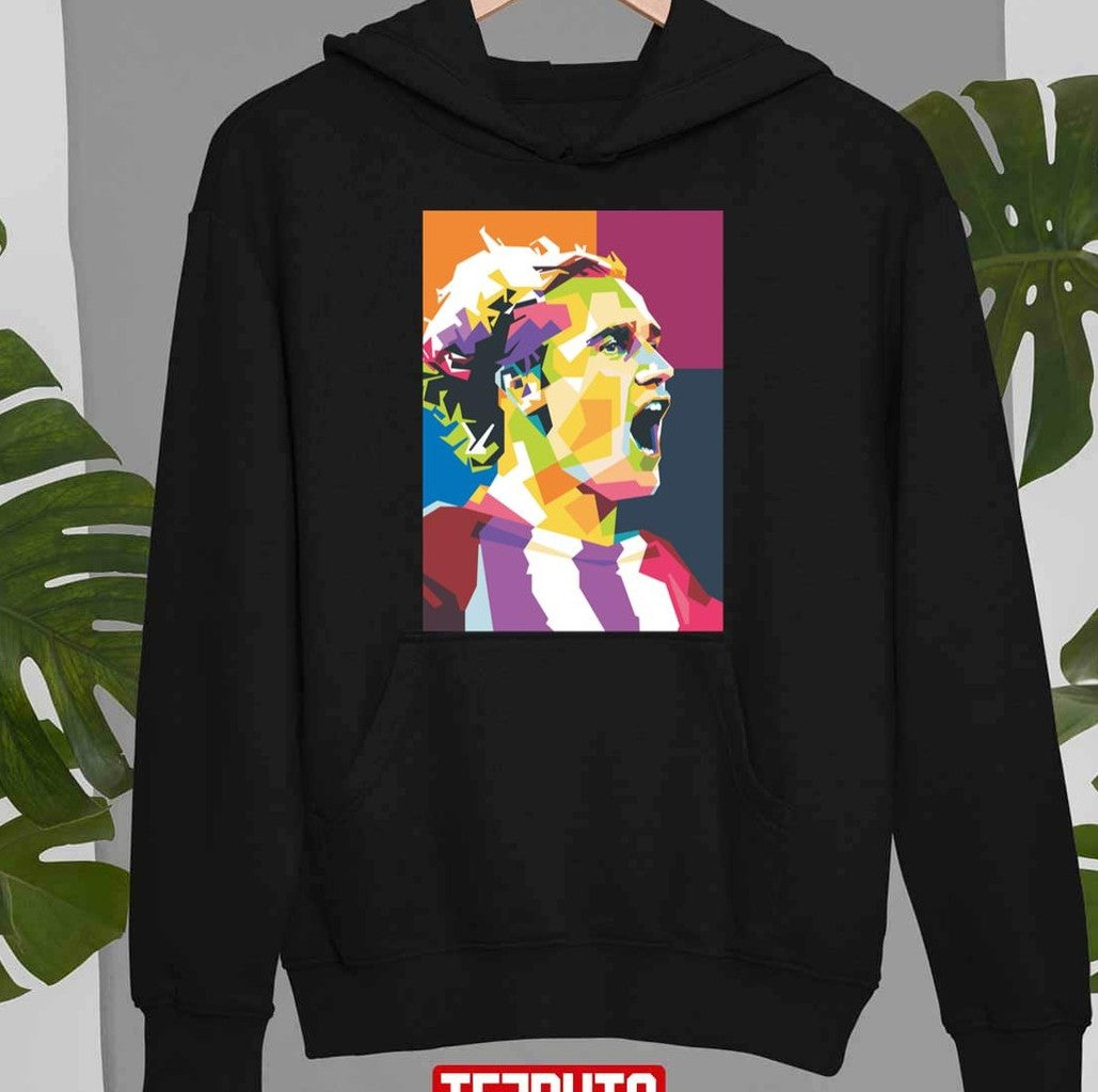 Antoine Griezmann In Popart Portrait Style Unisex T-Shirt