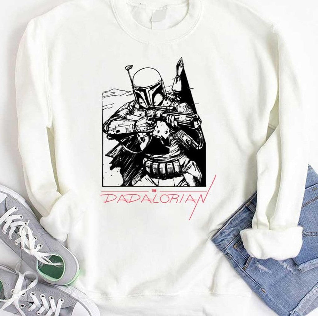 The Dadalorian The Best Dad In The Galaxy Funny Father's Day Unisex Hoodie