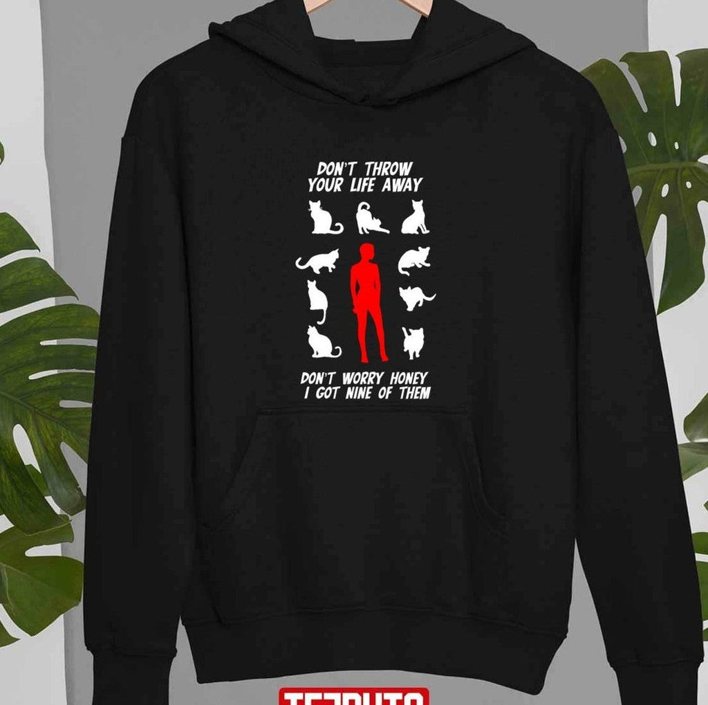 She Got Nine Lives Cat Girl Unisex Sweatshirt
