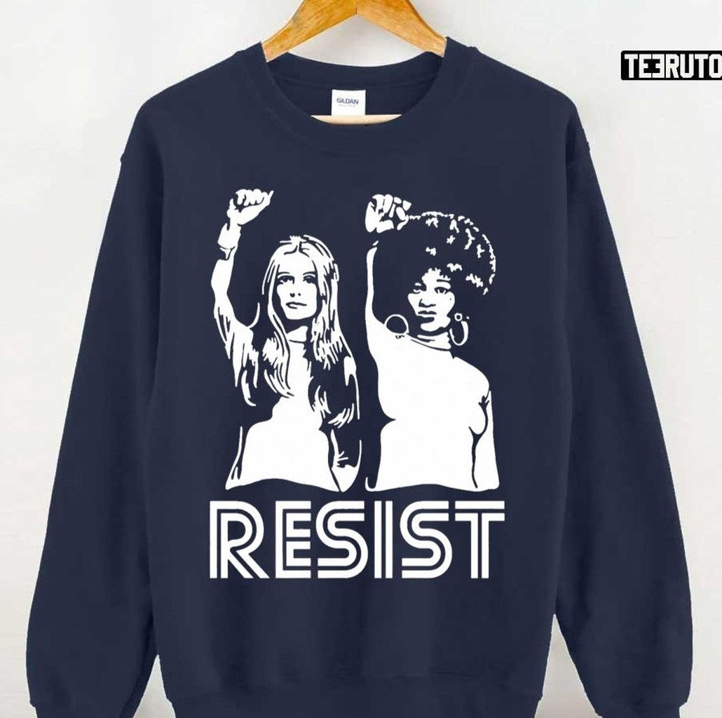 Angela Davis Resist Gloria Steinem Unisex Sweatshirt