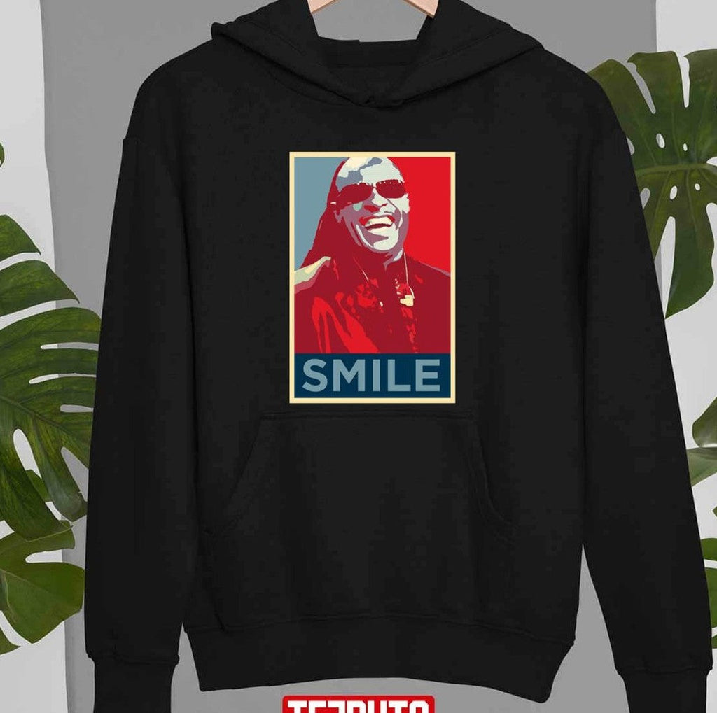 Smile Stevie Wonder Hope Art Unisex T-Shirt