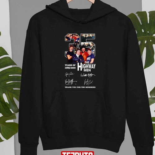 35 Years Anniversary The Highwaymen Band With Signature Unisex Sweatshirt