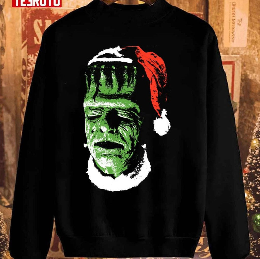 Santastein Frankenstein Monster Christmas Unisex Sweatshirt