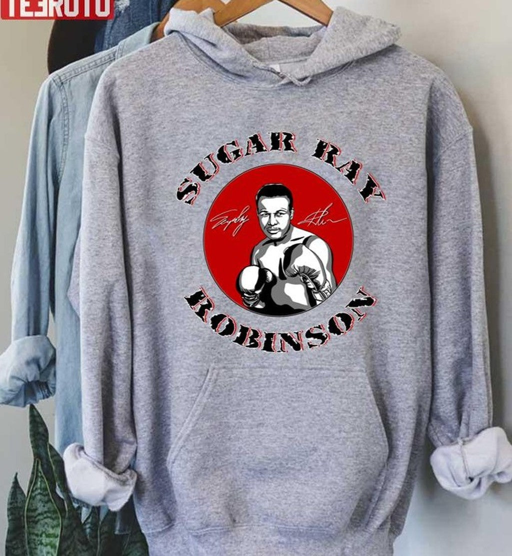 Round Design Sugar Ray Robinson Sports Design Unisex Sweatshirt