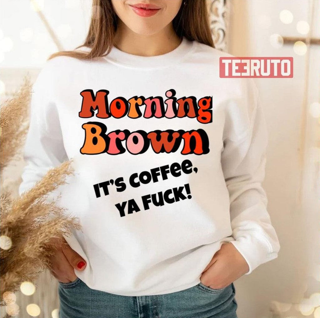 Morning Brown Aunty Donna Fitted Unisex T-Shirt