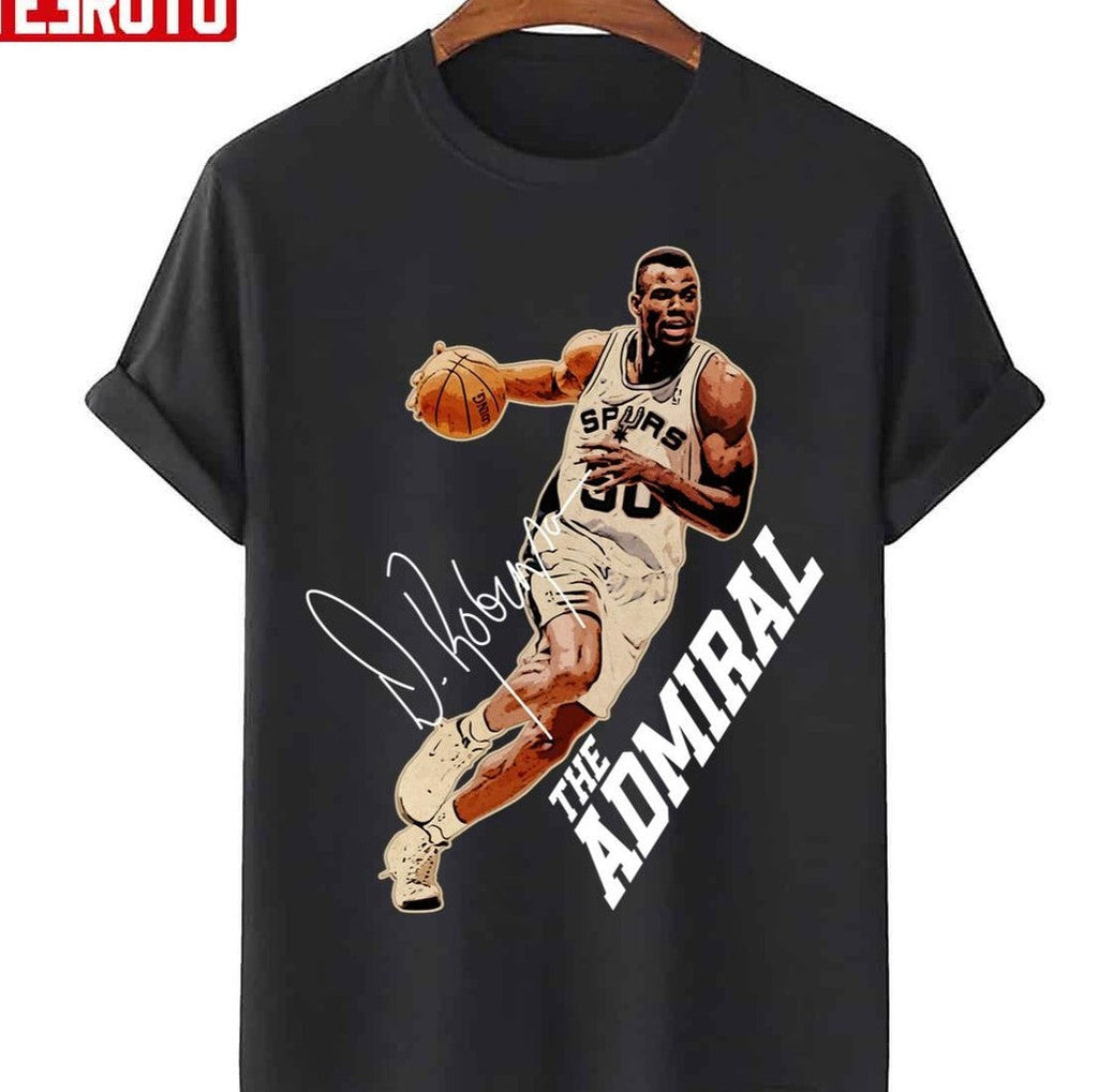 Basketball Signature David Robinson Vintage Unisex T-Shirt