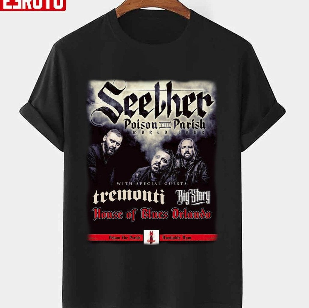 Oison Parish Seether Tour 2018 2019 Concert Unisex T-Shirt