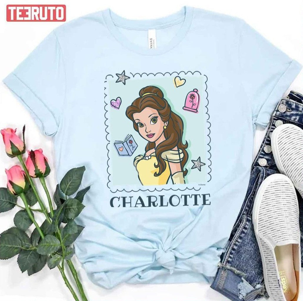 Personalized Name Belle Beauty And The Beast Unisex T-Shirt