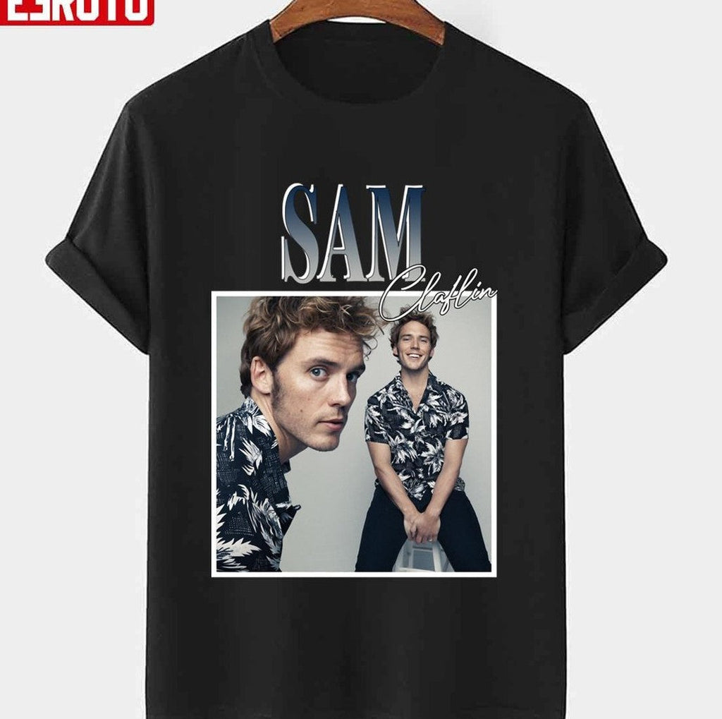 Sam Claflin Retro Unisex T-shirt