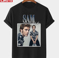 Sam Claflin Retro Unisex T-shirt