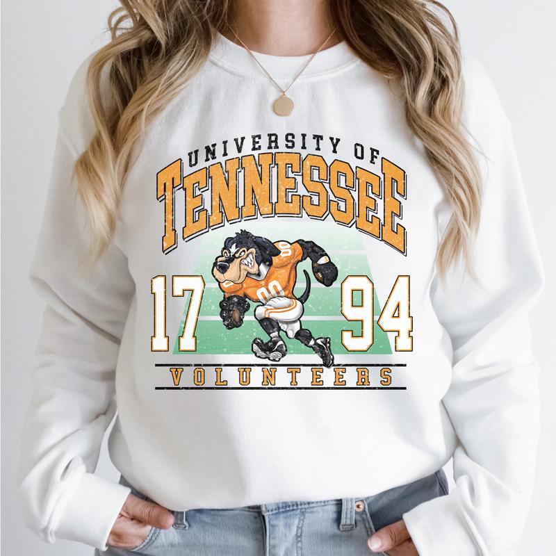 Tennessee Volunteers Vintage College NCAA Sweatshirt, Vintage Football Sweatshirt NCAA, Classic Sport Sweatshirt, Gifts For Football Fan Sport