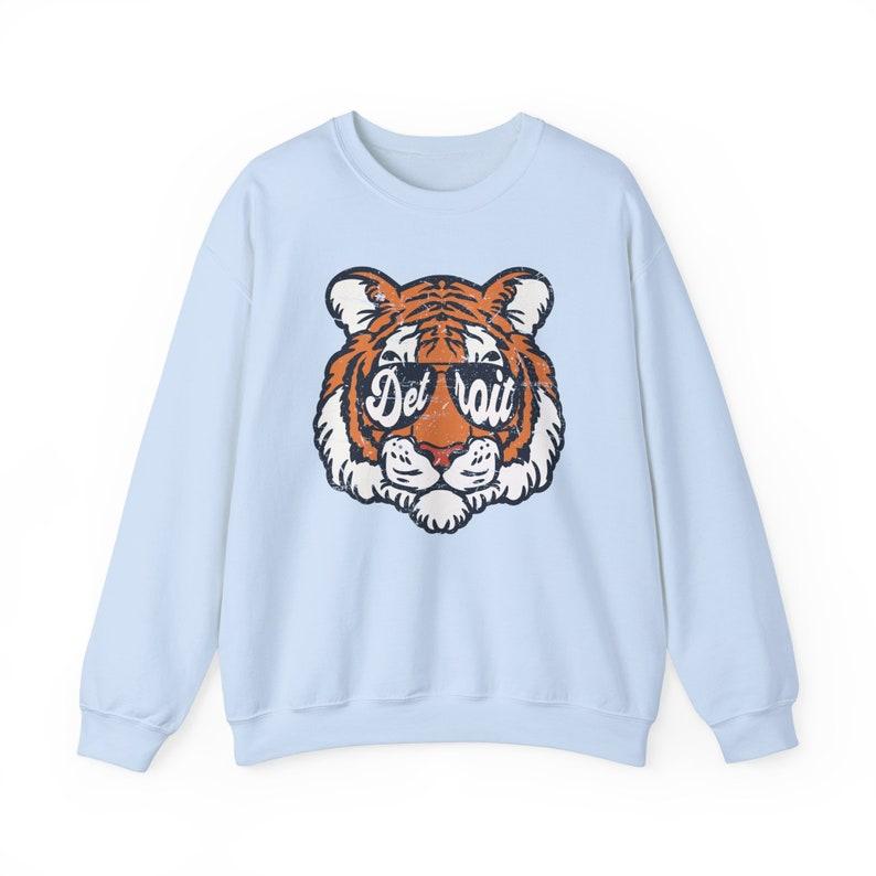 Vintage Detroit Baseball Sweatshirt Detroit Sweatshirt Vintage Tigers Baseball Fan Gift Baseball Opening Day Game Day Apparel Retro Detroit