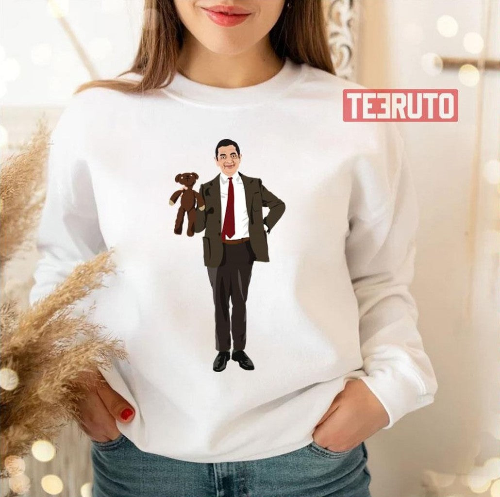 Mr Bean And Teddy Bear Unisex T-Shirt