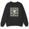 Mama Western Sweater, Mama Crewneck Pullover Cowhide Mothers,  Cotton Womenswear, Trendy Shirt