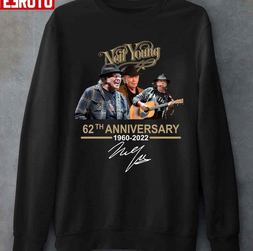Neil Young 62th Anniversary 1960 2022 Unisex T-Shirt