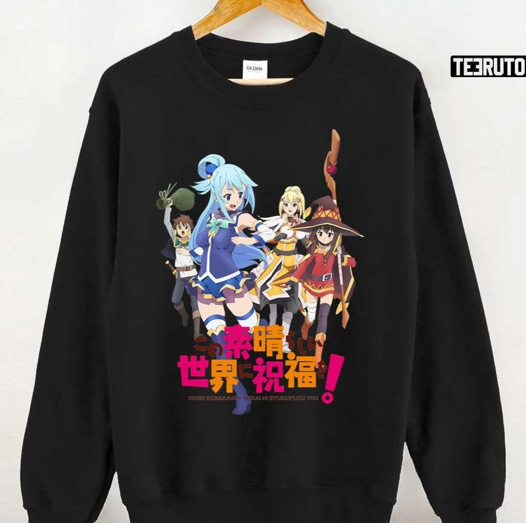 Anime Kono Subarashii Sekai Ni Shukufuku Wo Characters Unisex T-shirt