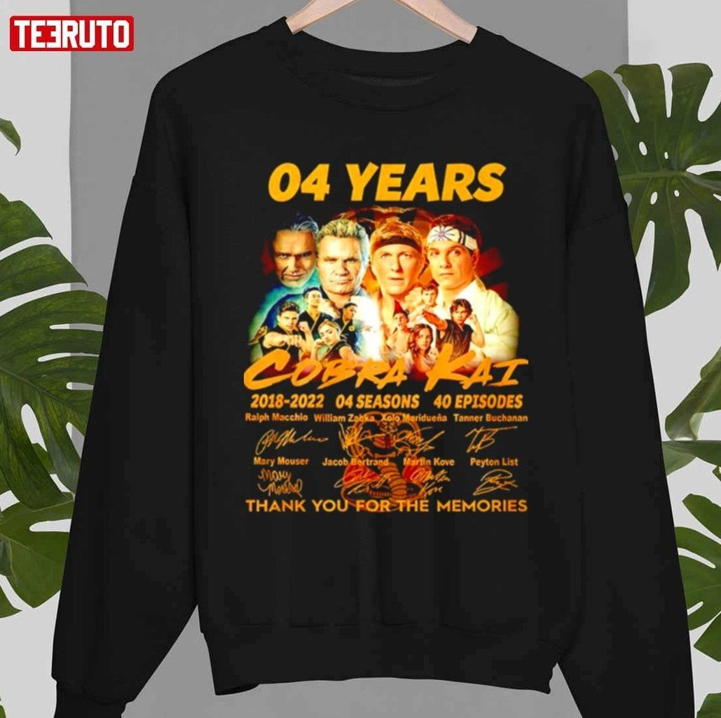 4 Years Of Cobra Kai With Signature Unisex T-Shirt