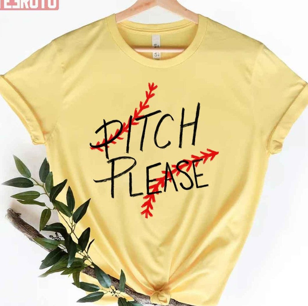 Pitch Please Baseball Player Unisex T-Shirt