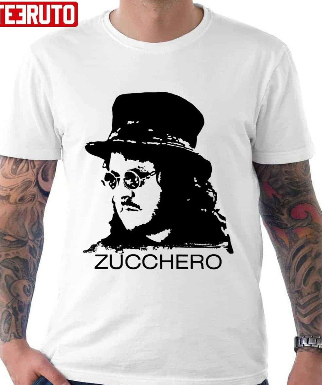 Potrait Singer Italian Bw Zucchero Unisex Hoodie