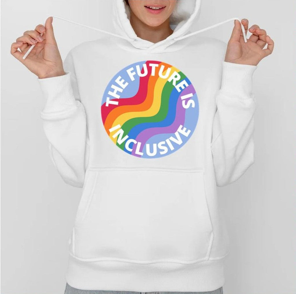 The Future Is Inclusive Pride Rainbow Blue Unisex Sweatshirt