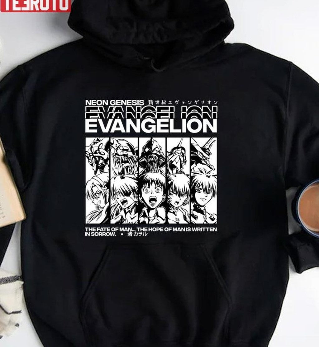 Neon Genesis Evangelion Pilots Back Unisex Sweatshirt