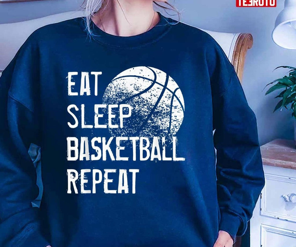 Quote Eat Sleep Basketball Repeat Unisex T-Shirt