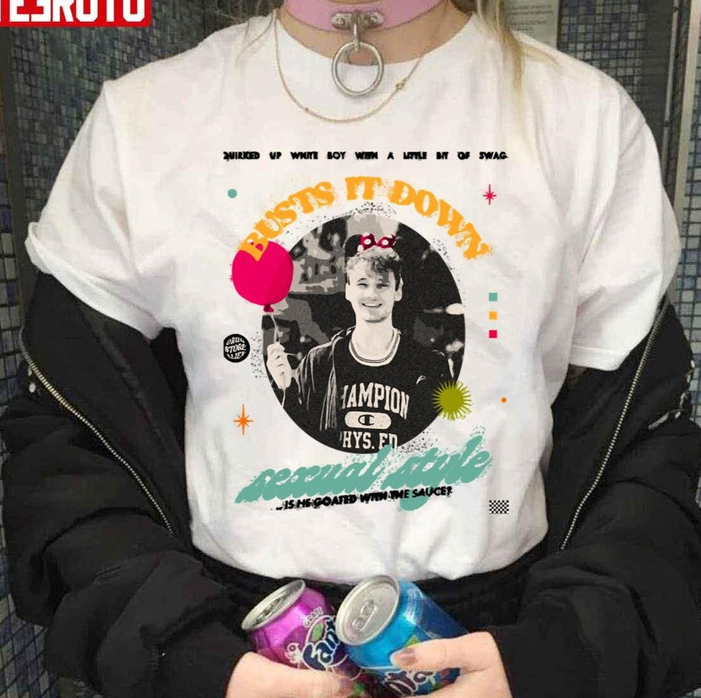 Quirked Up White Boy Busts It Down Unisex T-Shirt