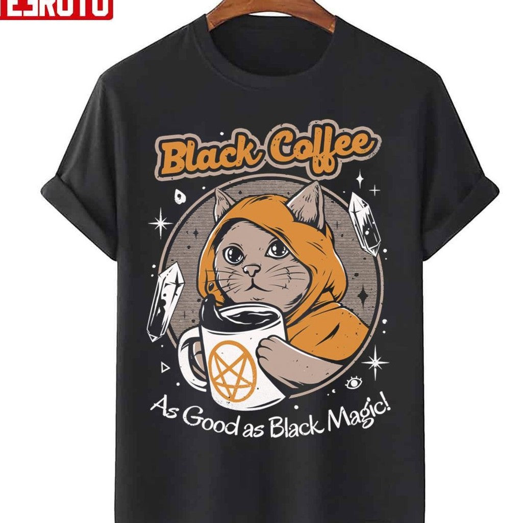 Black Coffee Cat As Good As Black Magic Unisex Sweatshirt
