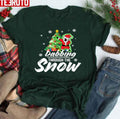 Santa Dabbing Through The Snow Christmas Tree Unisex T-Shirt