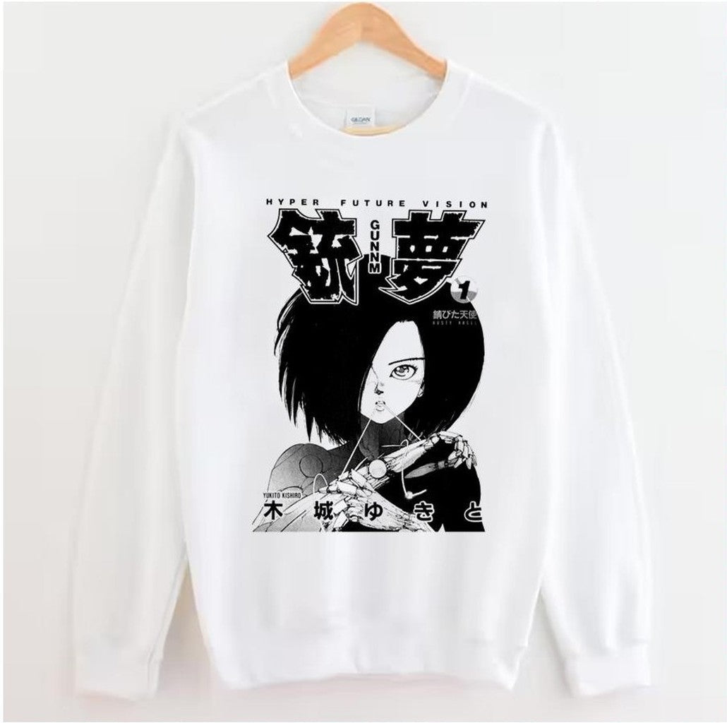 Beautiful Model Gunnm Alita Angel Unisex Sweatshirt