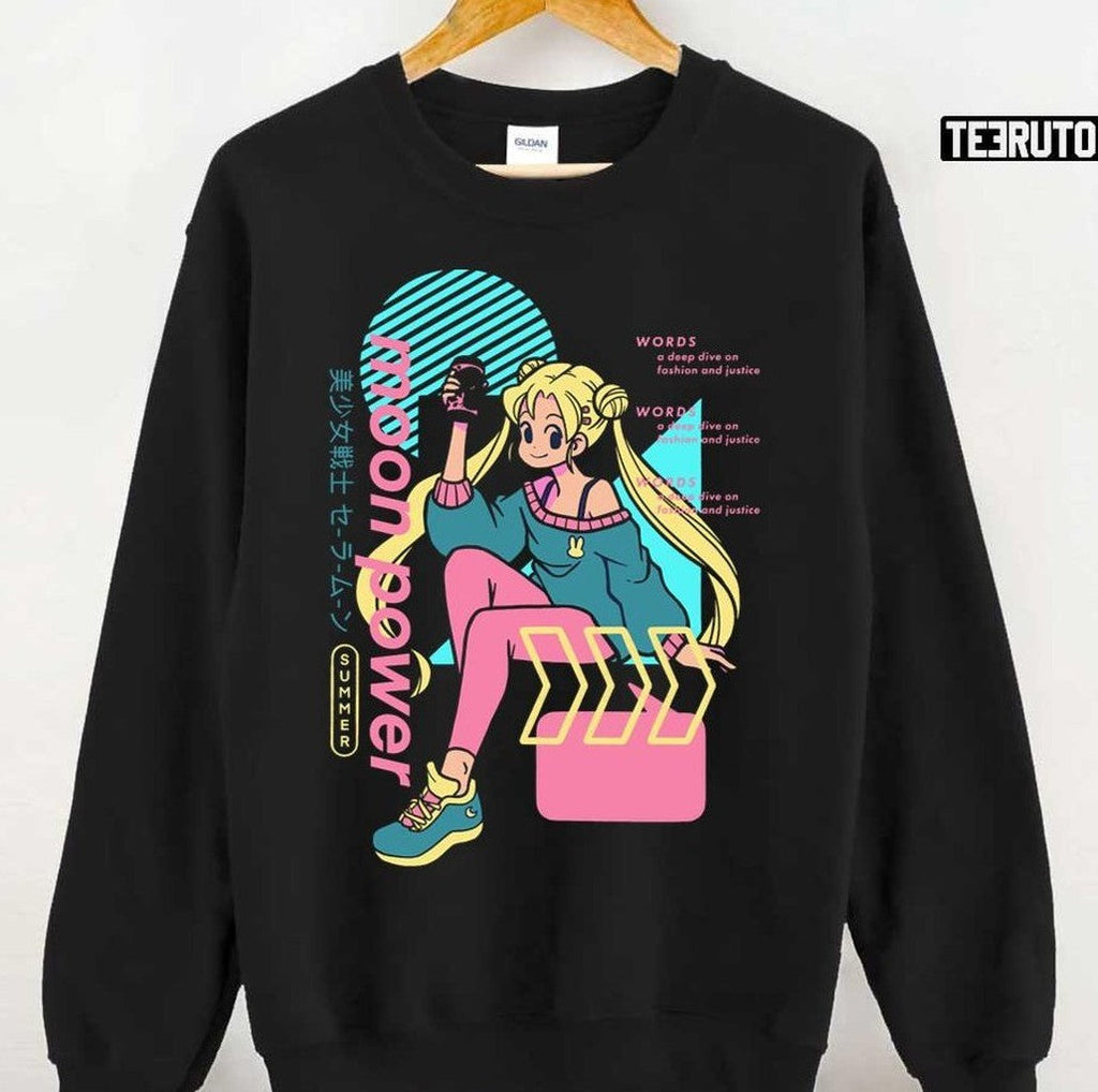 Moon Power Sailor Moon Anime Artwork Unisex T-Shirt