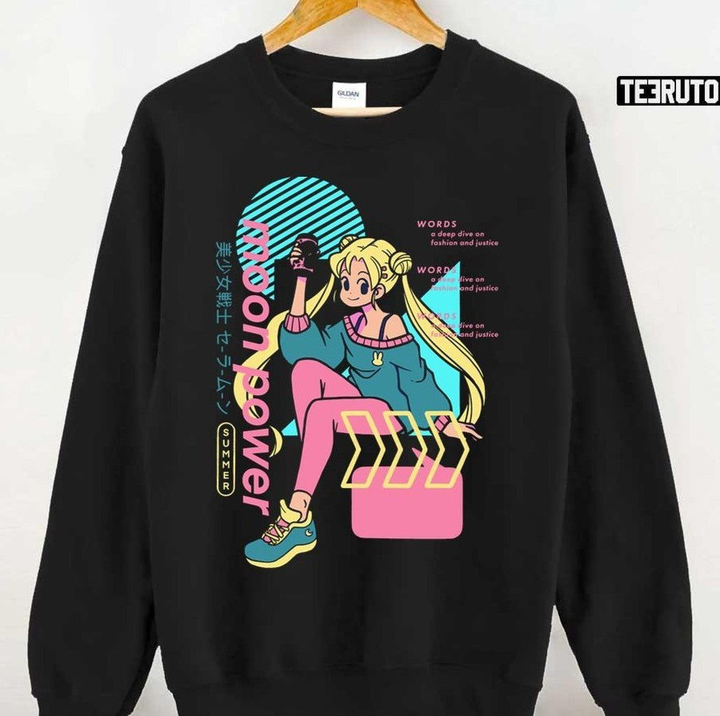 Moon Power Sailor Moon Anime Artwork Unisex T-Shirt