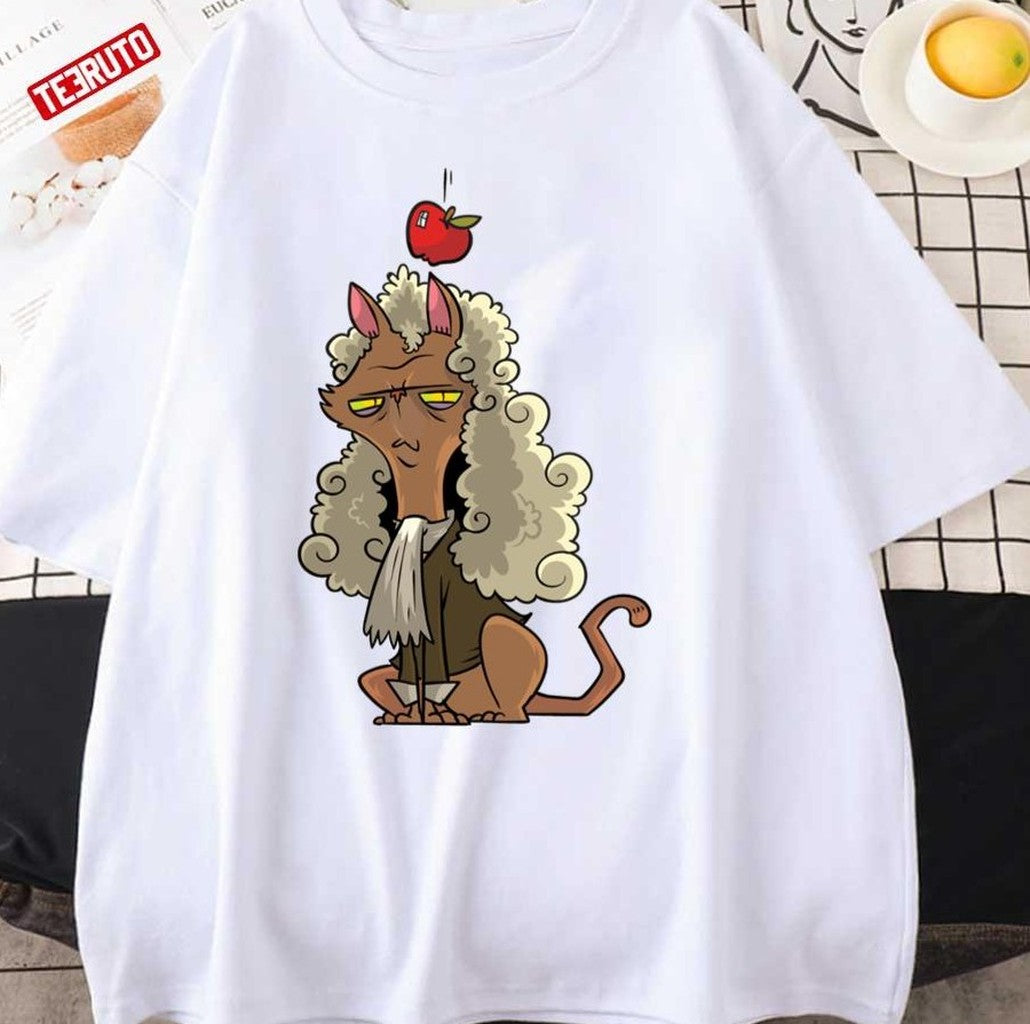 Sir Isaac Mewton Schrdingers Cats Isaac Newton Unisex T-Shirt