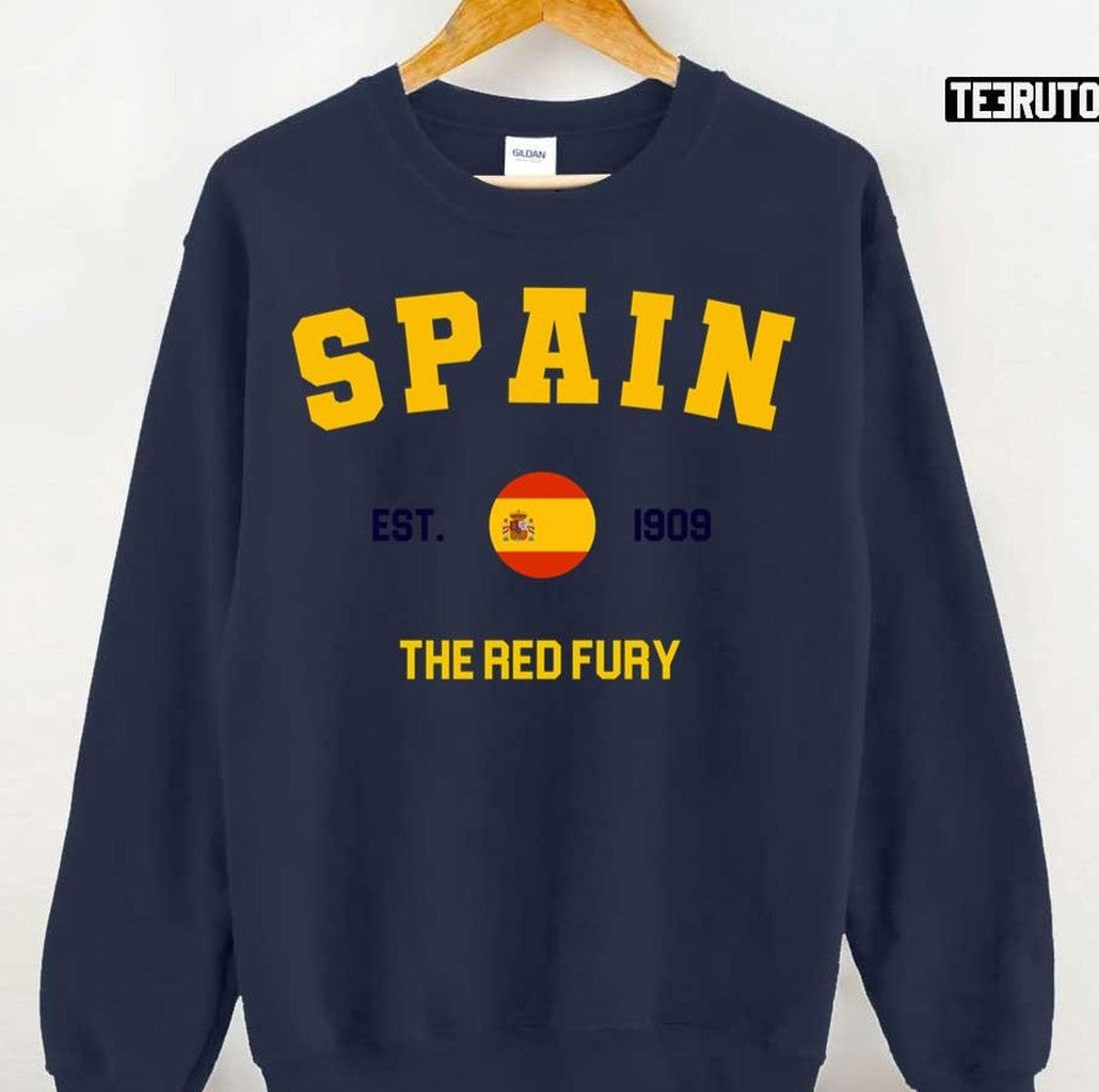 Spain National Team Euro 2021 Logo Design Unisex Sweatshirt