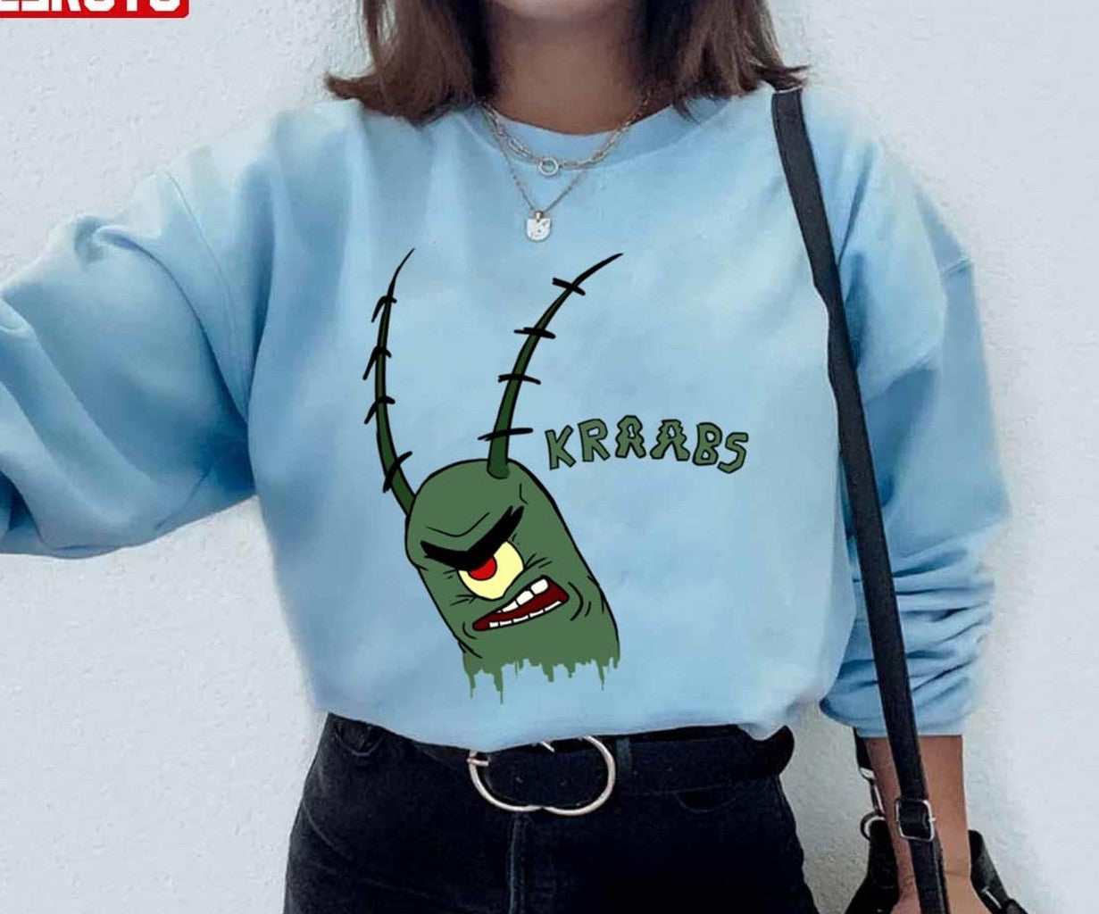Angry Plankton Kraabs Spongebob Unisex Sweatshirt