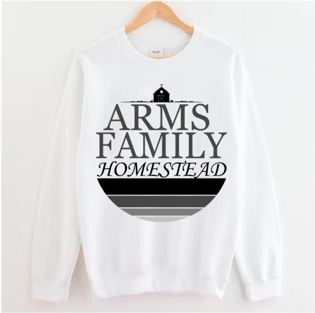 Black And White Design Arms Family Homestead Special Unisex Hoodie