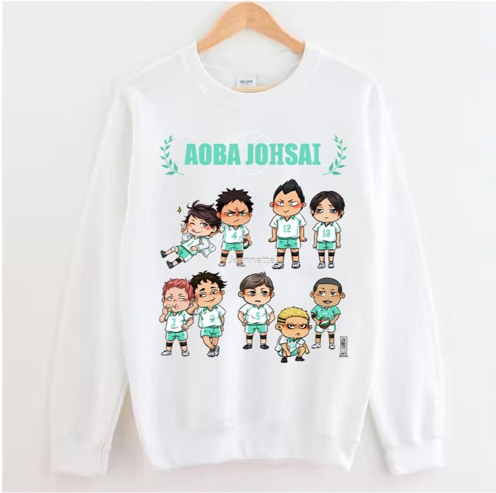 Aoba Johsai Chibis Characters Unisex Sweatshirt