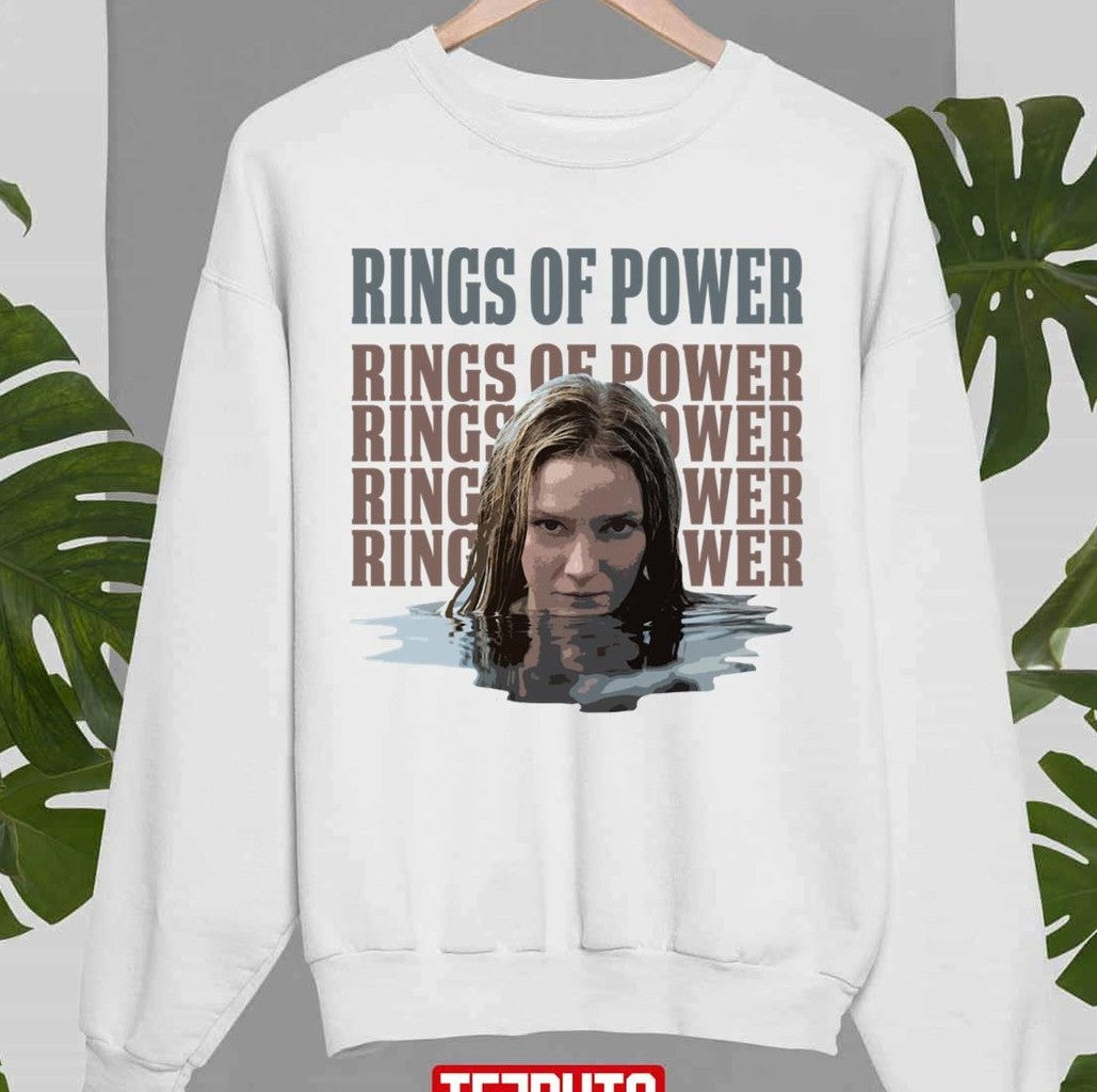 Morfydd Clark Galadriel Rings Of Power In The Water Unisex Sweatshirt