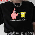 Spongebob And Patrick Give Money Naked Dark Meme Unisex T-Shirt